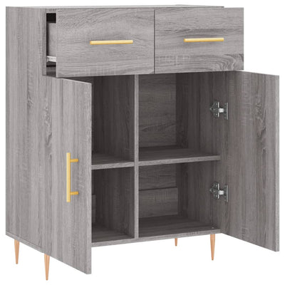 Senkki harmaa Sonoma 69,5x34x90 cm tekninen puu