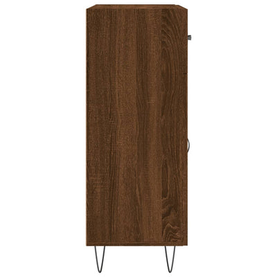 Senkki ruskea tammi 69,5x34x90 cm tekninen puu