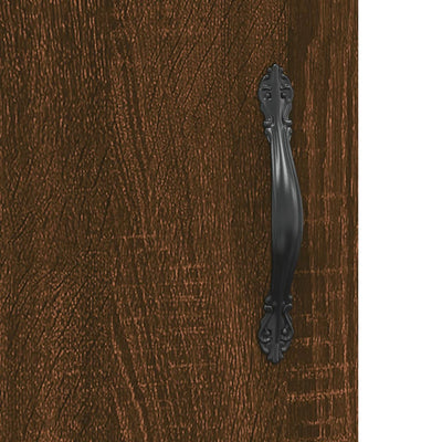 Senkki ruskea tammi 69,5x34x90 cm tekninen puu