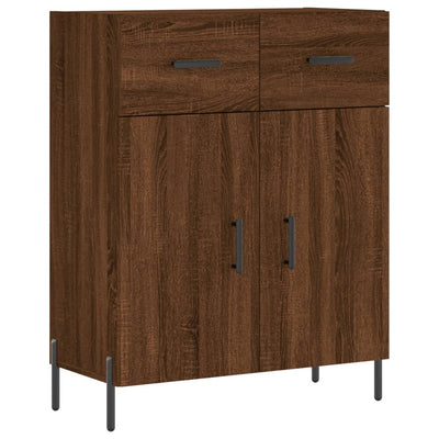 Senkki ruskea tammi 69,5x34x90 cm tekninen puu