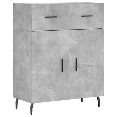 Senkki betoninharmaa 69,5x34x90 cm tekninen puu
