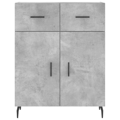 Senkki betoninharmaa 69,5x34x90 cm tekninen puu