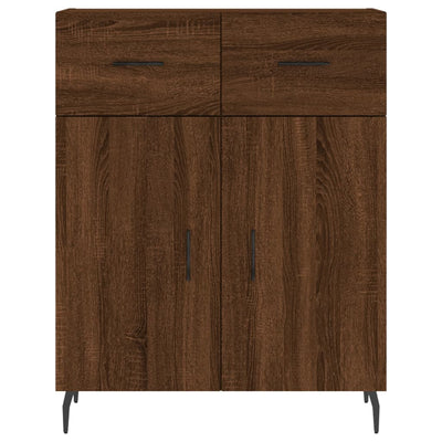 Senkki ruskea tammi 69,5x34x90 cm tekninen puu