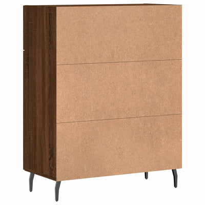 Senkki ruskea tammi 69,5x34x90 cm tekninen puu