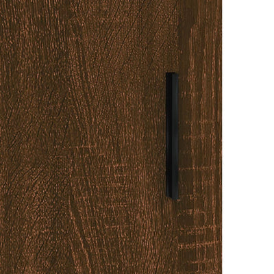 Senkki ruskea tammi 69,5x34x90 cm tekninen puu