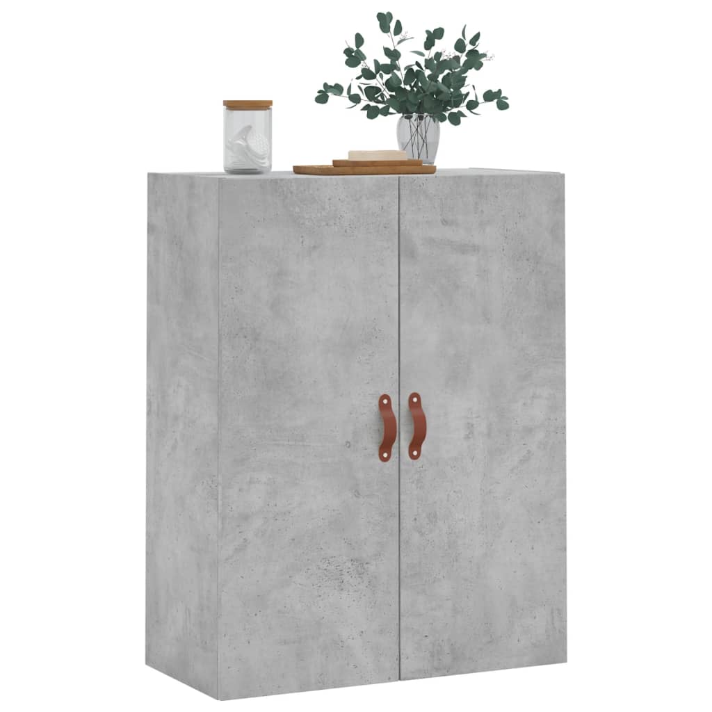 Betoninharmaa seinäkiinnitettävä kaappi Coresie 69,5x34x90cm