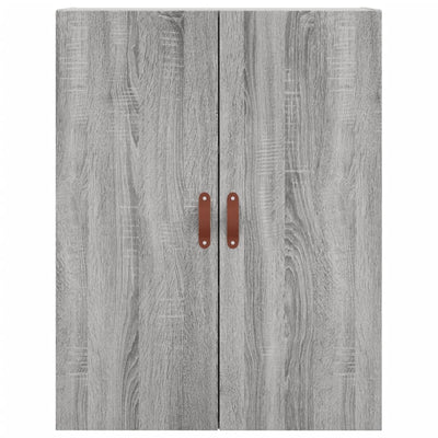 Seinäkiinnitettävä kaappi harmaa Sonoma 69,5x34x90 cm