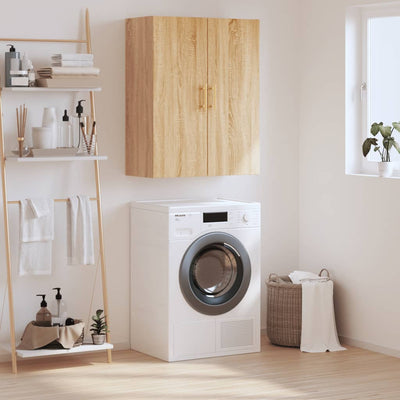 Seinäkiinnitettävä kaappi Sonoma-tammi 69,5x34x90 cm