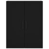 Musta seinäkiinnitettävä kaappi Gross 69,5x34x90cm