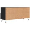TV-taso musta 102x36x50 cm tekninen puu