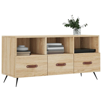 TV-taso Sonoma-tammi 102x36x50 cm tekninen puu