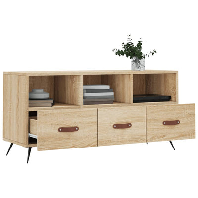 TV-taso Sonoma-tammi 102x36x50 cm tekninen puu