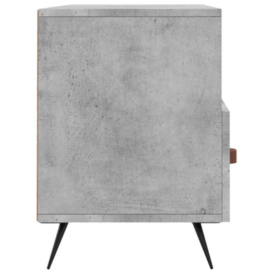 TV-taso betoninharmaa 102x36x50 cm tekninen puu