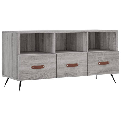 TV-taso harmaa Sonoma 102x36x50 cm tekninen puu