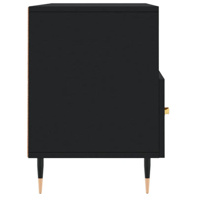 TV-taso musta 102x36x50 cm tekninen puu