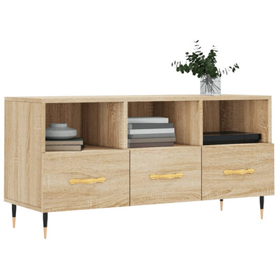 TV-taso Sonoma-tammi 102x36x50 cm tekninen puu