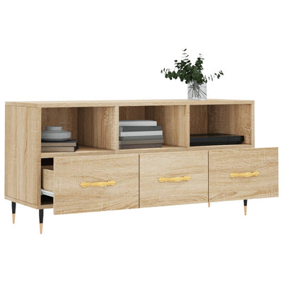 TV-taso Sonoma-tammi 102x36x50 cm tekninen puu