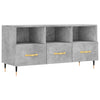 TV-taso betoninharmaa 102x36x50 cm tekninen puu