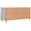 TV-taso betoninharmaa 102x36x50 cm tekninen puu