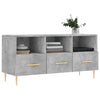 TV-taso betoninharmaa 102x36x50 cm tekninen puu