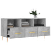 TV-taso betoninharmaa 102x36x50 cm tekninen puu