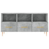 TV-taso betoninharmaa 102x36x50 cm tekninen puu