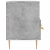 TV-taso betoninharmaa 102x36x50 cm tekninen puu