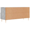 TV-taso betoninharmaa 102x36x50 cm tekninen puu