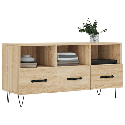 TV-taso Sonoma-tammi 102x36x50 cm tekninen puu