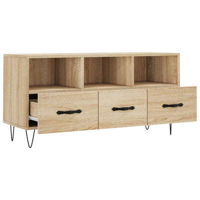 TV-taso Sonoma-tammi 102x36x50 cm tekninen puu