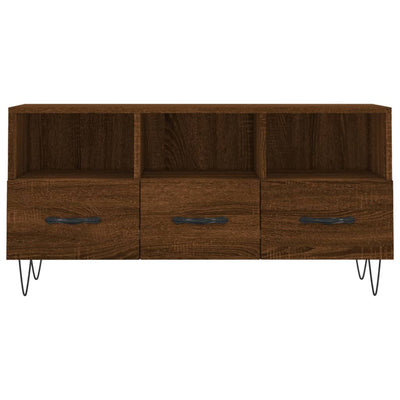 TV-taso ruskea tammi 102x36x50 cm tekninen puu