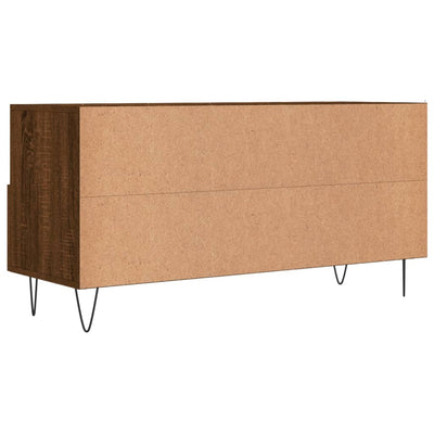 TV-taso ruskea tammi 102x36x50 cm tekninen puu