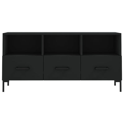 TV-taso musta 102x36x50 cm tekninen puu