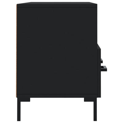 TV-taso musta 102x36x50 cm tekninen puu