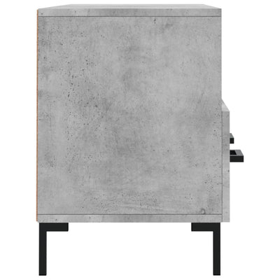 TV-taso betoninharmaa 102x36x50 cm tekninen puu