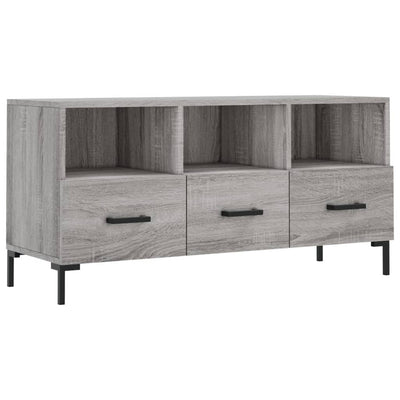 TV-taso harmaa Sonoma 102x36x50 cm tekninen puu