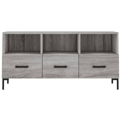 TV-taso harmaa Sonoma 102x36x50 cm tekninen puu