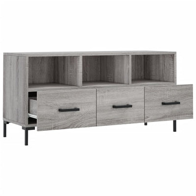 TV-taso harmaa Sonoma 102x36x50 cm tekninen puu