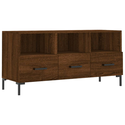 TV-taso ruskea tammi 102x36x50 cm tekninen puu