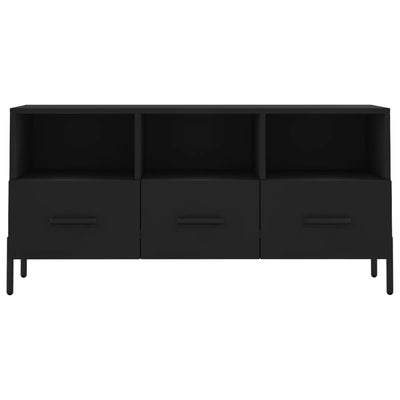 TV-taso musta 102x36x50 cm tekninen puu