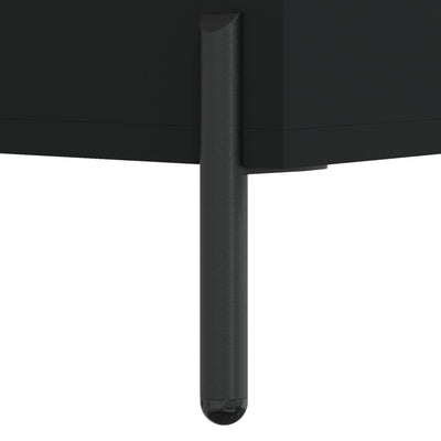 TV-taso musta 102x36x50 cm tekninen puu