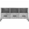 TV-taso betoninharmaa 102x36x50 cm tekninen puu