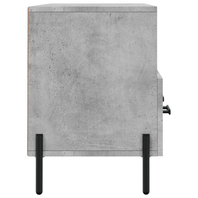 TV-taso betoninharmaa 102x36x50 cm tekninen puu