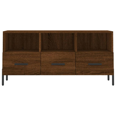 TV-taso ruskea tammi 102x36x50 cm tekninen puu