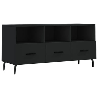 TV-taso musta 102x36x50 cm tekninen puu