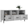 TV-taso betoninharmaa 102x36x50 cm tekninen puu