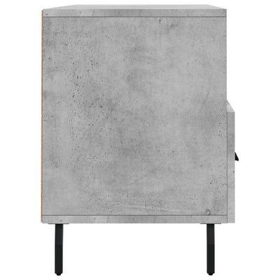 TV-taso betoninharmaa 102x36x50 cm tekninen puu