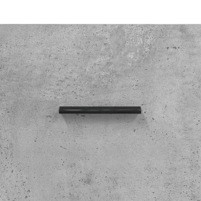 TV-taso betoninharmaa 102x36x50 cm tekninen puu