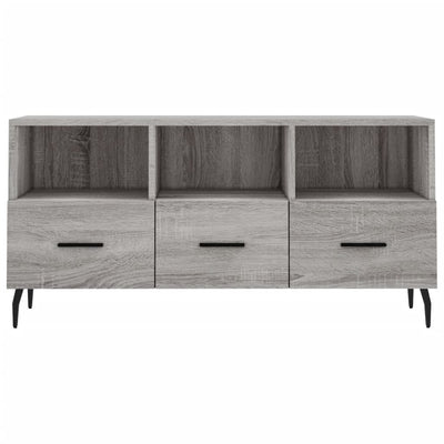 TV-taso harmaa Sonoma 102x36x50 cm tekninen puu