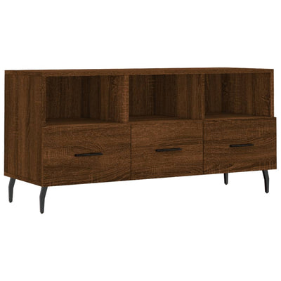 TV-taso ruskea tammi 102x36x50 cm tekninen puu